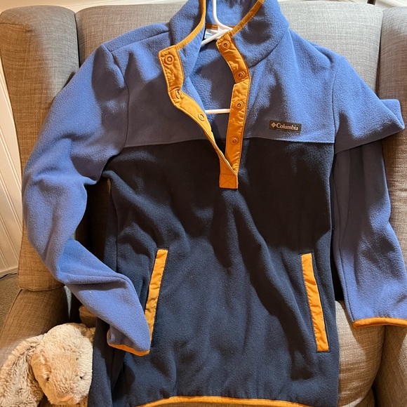 Columbia Jackets & Blazers - Royal Blue/Navy/Gold Cozy Columbia Jacket